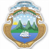 Costa Rica Sticker (Voorkant)