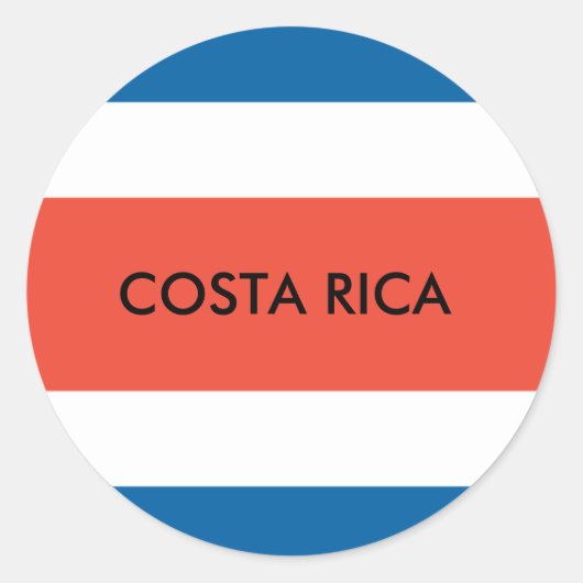 Costa Rica Sticker (Voorkant)