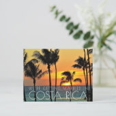 Costa Rica Strand Huwelijk Save the Date Aankondigingskaart (Staand voorkant)