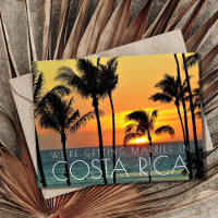 Costa Rica Strand Huwelijk Save the Date