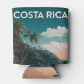 Costa Rica Strand Pura Vida Blikjeskoeler (Achterkant)