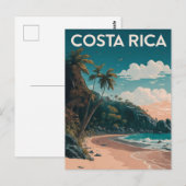 Costa Rica Strand Pura Vida Briefkaart (Voorkant / Achterkant)