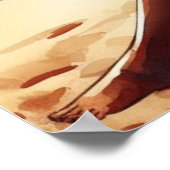 Costa Rica Strand Pura Vida waterverf Poster (Hoek)