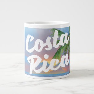 Costa Rica strand reisposter Grote Koffiekop