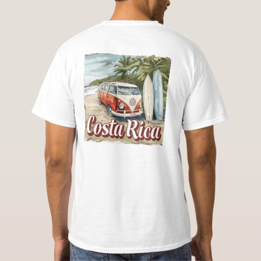 Costa Rica Strand T Shirt (Achterkant)