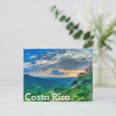 Costa Rica Sunset Briefkaart (Staand voorkant)