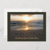 Costa Rica Sunset Briefkaart (Voorkant / Achterkant)
