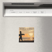 Costa Rica Sunset Surfer Souvenir Magneet (Insitu (Vaatwasser))