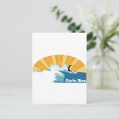 Costa Rica Surf Briefkaart (Staand voorkant)