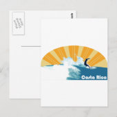 Costa Rica Surf Briefkaart (Voorkant / Achterkant)