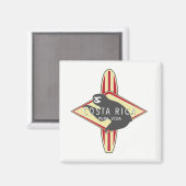 Costa Rica Surfen luiaard magneet (Voorkant / Achterkant)