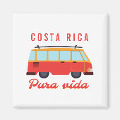 Costa Rica Surfen Van Magnet (Voorkant)
