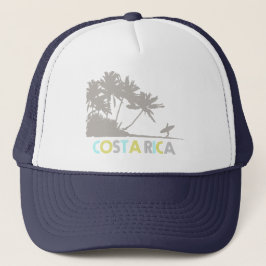 Costa Rica Surfers Tropisch Beach Souvenir Trucker Pet