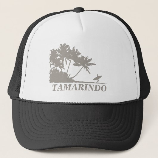 Costa Rica Tamarindo Surfing Souvenir Trucker Pet (Voorkant)