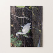 Costa Rica, Tortuguero - Egretta thula Legpuzzel (Verticaal)