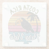 Costa Rica Toucans, Pura Vida Glazen Onderzetter (Achterkant)