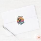 Costa Rica Toucans, Pura Vida Ronde Sticker (Envelop)