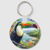 Costa Rica Toucans, Pura Vida Sleutelhanger (Voorkant)