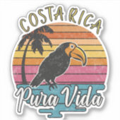 Costa Rica Toucans, Pura Vida Sticker (Voorkant)