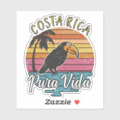Costa Rica Toucans, Pura Vida Sticker (Vel)