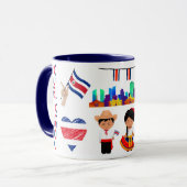 Costa Rica Travel Mug – Pura Vida Adventure Mok (Voorkant links)