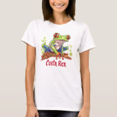 Costa Rica Tree Kikker T-shirt (Voorkant)