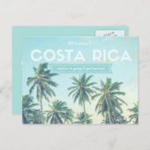 Costa Rica Tropical Wedding Beach Bewaar de data Aankondigingskaart (Voorkant / Achterkant)