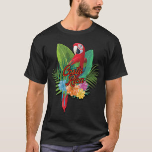 Costa Rica Tropische papegaai kleurrijke Costa Ric T-shirt