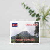 Costa Rica - Turrialba Volcano - Briefkaart (Staand voorkant)
