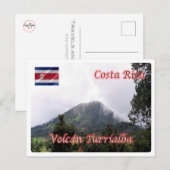Costa Rica - Turrialba Volcano - Briefkaart (Voorkant / Achterkant)