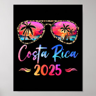 Costa Rica Vakantie 2025 Bijpassende Groep Familie Poster