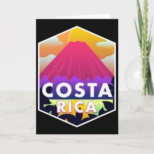 Costa Rica Vakantie Souvenir Surfen Reis Cadeau Kaart