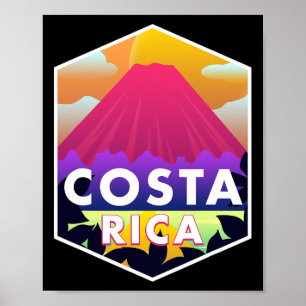 Costa Rica Vakantie Souvenir Surfen Reis Cadeau Poster
