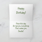 Costa Rica Verjaardag Kaart (Binnen)