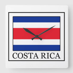 Costa Rica Vierkante Klok