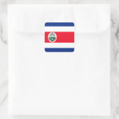 Costa Rica Vierkante Sticker (Tas)