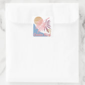 Costa Rica Vierkante Sticker (Tas)