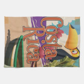 Costa Rica vintage-poster Theedoek (Horizontaal)