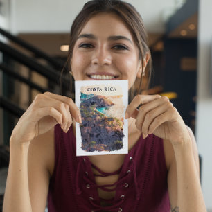 Costa Rica Vintage reislandschap Briefkaart