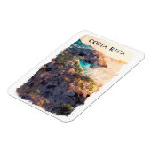 Costa Rica Vintage reislandschap Magneet (Linkerzijde)