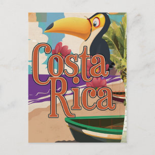 Costa Rica vintage reisposter Briefkaart