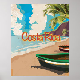 Costa Rica Vintage Reisposter Poster