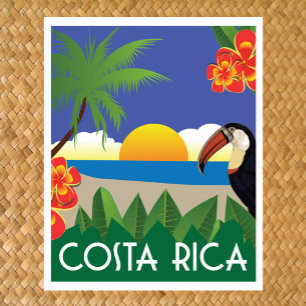 Costa Rica vintage-reisstijl Poster