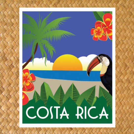 Costa Rica vintage-reisstijl Poster