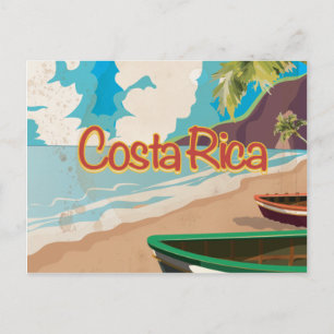 Costa Rica Vintage Travel Poster Briefkaart