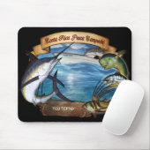 Costa Rica Vissen Champion (jouw naam) Muismat (Met muis)