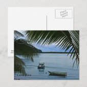 Costa Rica Vist Boats Post Card Briefkaart (Voorkant / Achterkant)