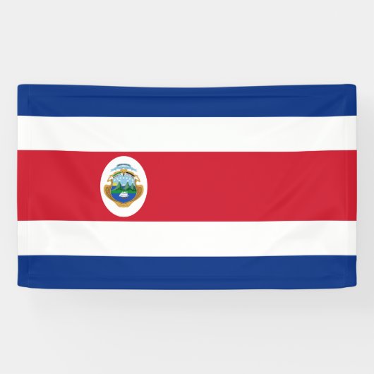 Costa Rica vlag Banner (Horizontaal)