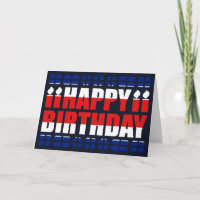 Costa Rica Vlag Birthday Card