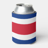 Costa Rica vlag Blikjeskoeler (Blikje Voorkant)